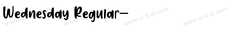 Wednesday Regular字体转换 Wednesday Regular字体转换